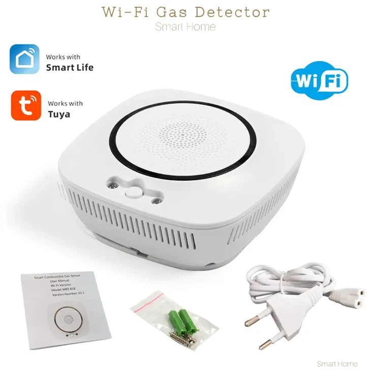 Nový design inteligentního domácího stropního detektoru plynu s možností WIFI